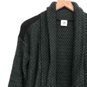 Cabi Green & Black Sweater Cardigan - Size S